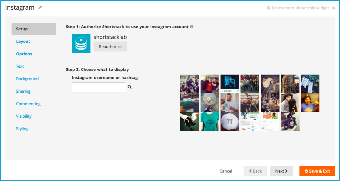 Instagram Integration