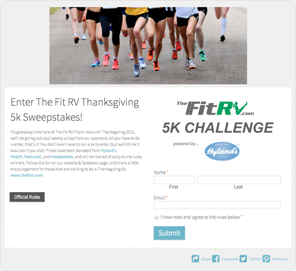 5K Fitness Challenge Giveaway