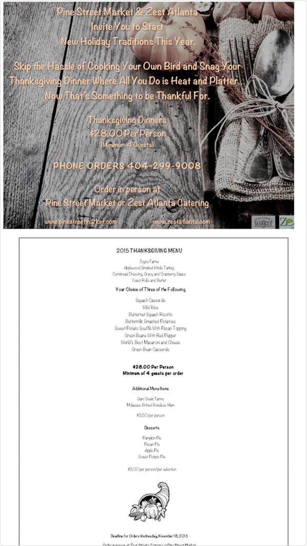 Pre-Order Thanksgiving Dinner