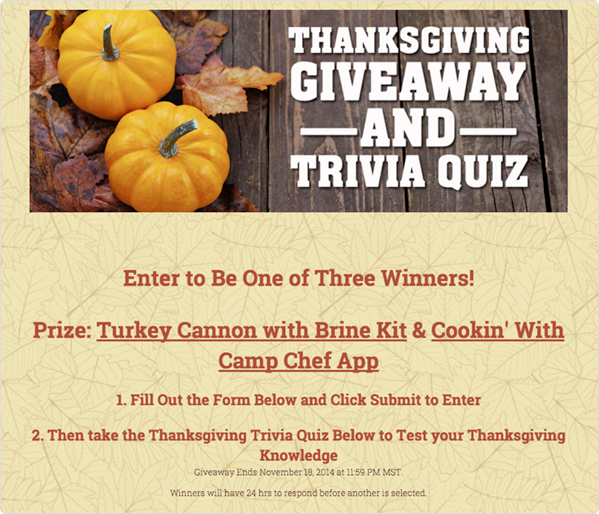 Thanksgiving Trivia Quiz