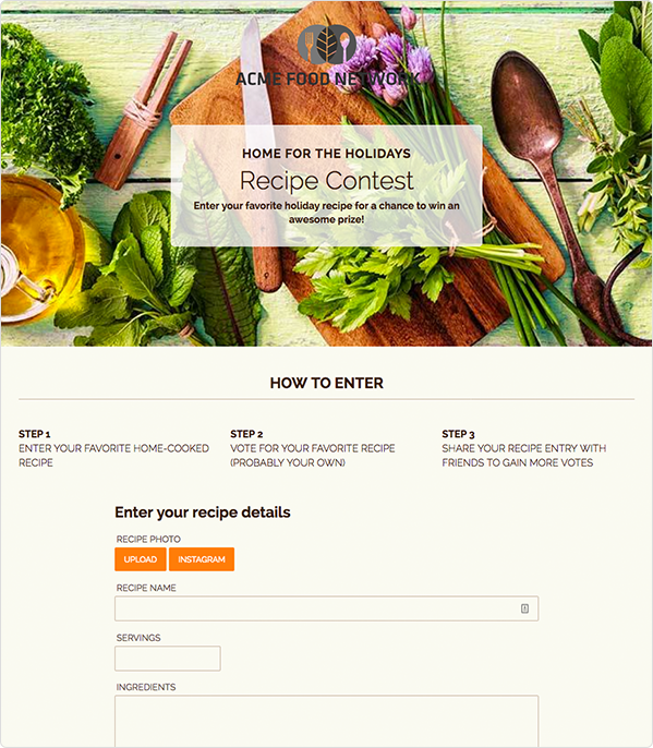 Thanksgiving Recipe Contest