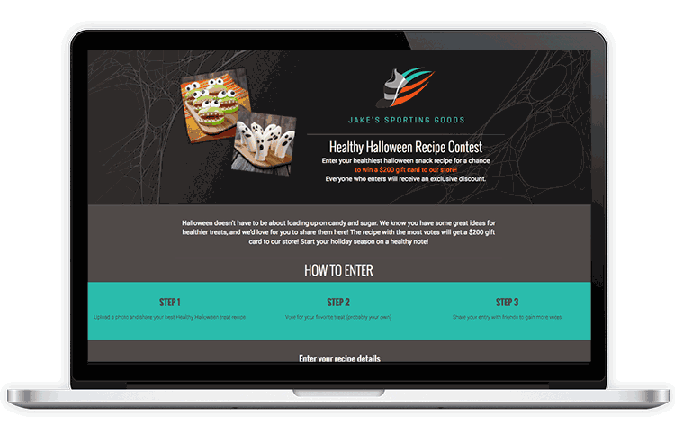 Halloween Social Media Campaigns - recipe contest