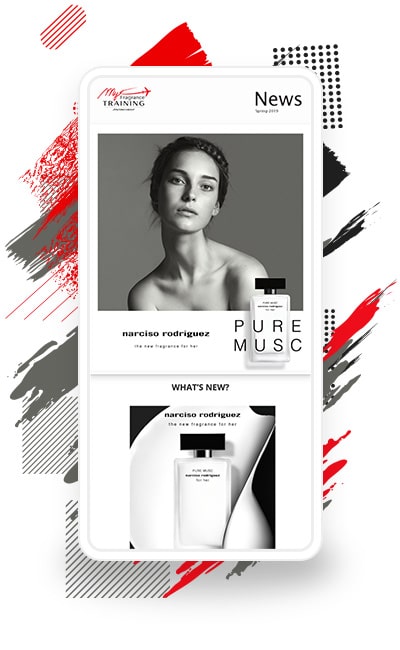 Shiseido Group’s “My Fragrance Training” Product Page