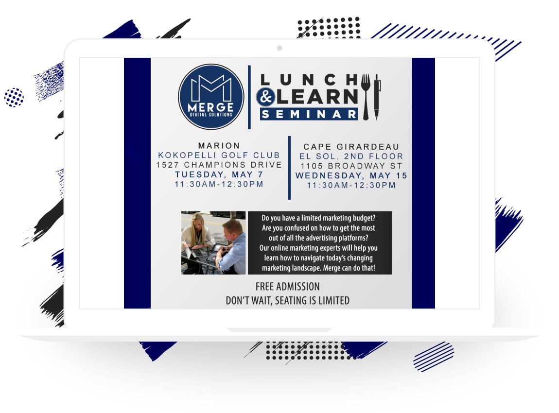 Merge Digital Solutions’s “Lunch and Learn Seminar” Registration Page