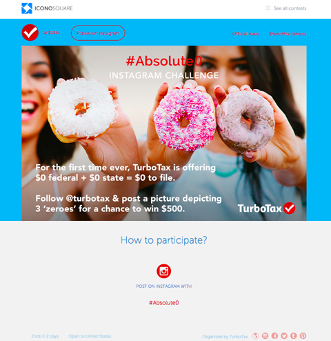 Instagram contest