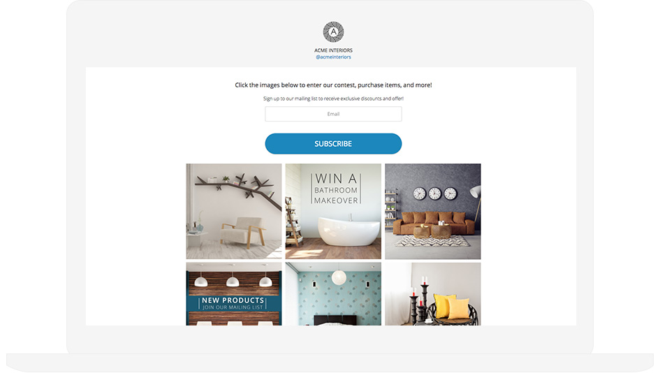 Instagram Interactive Gallery Template