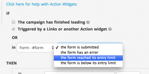 Action Widget 