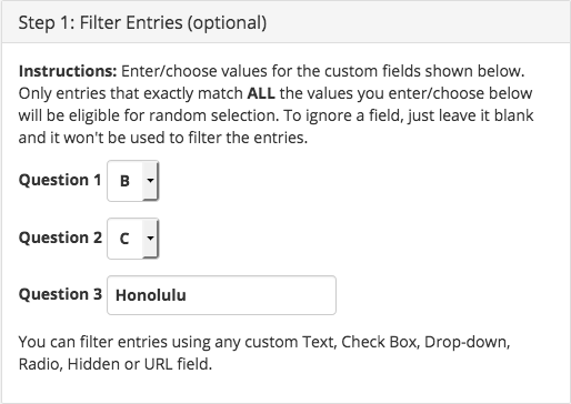 Entry filter