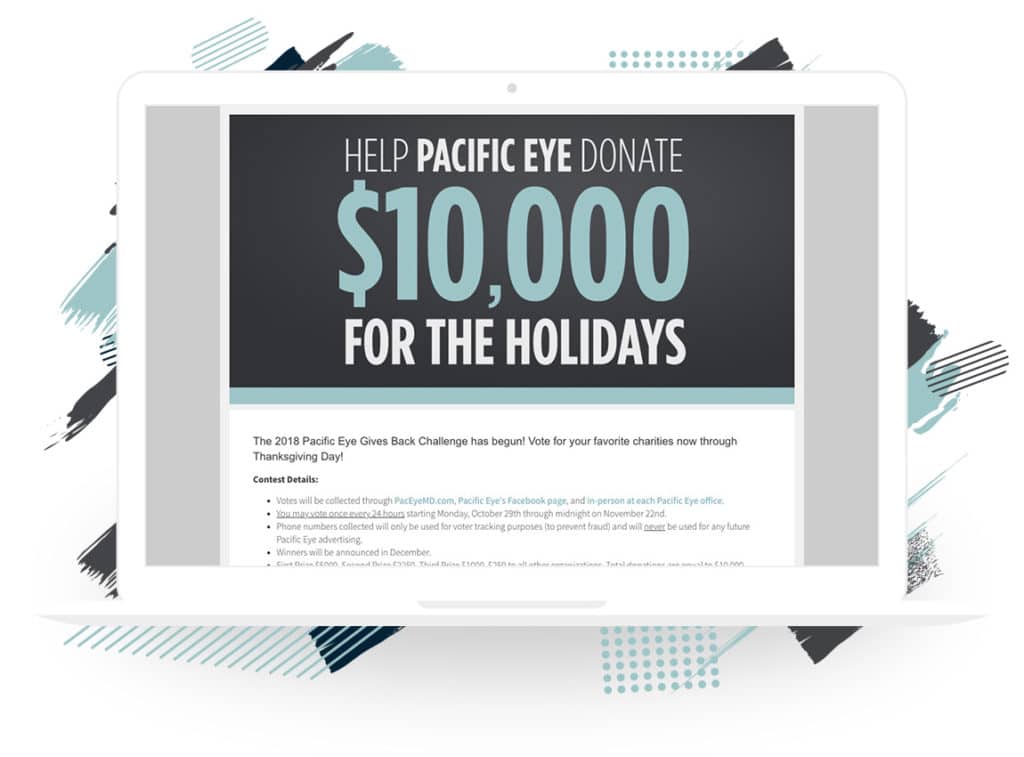 Pacific Eye’s “Pacific Eye Gives Back” Challenge