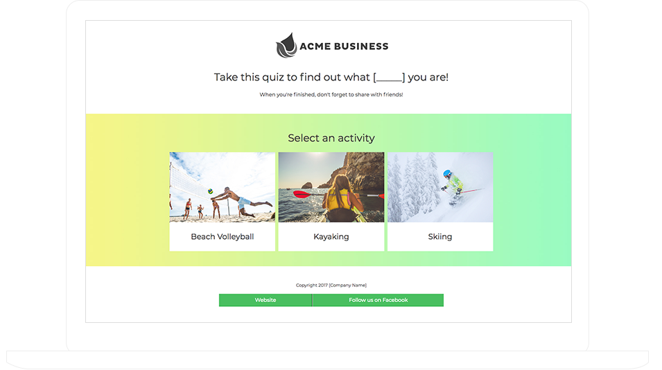 Personality Quiz Template