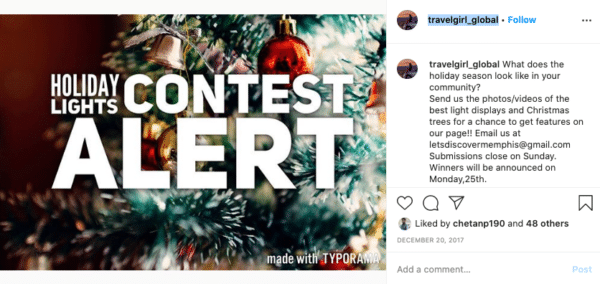 Holiday Lights Contest Alert Travelgirl_Global Christmas Promotion