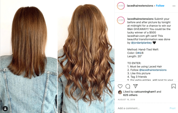 Instagram Makeover Contest From Laced Hair Extensions