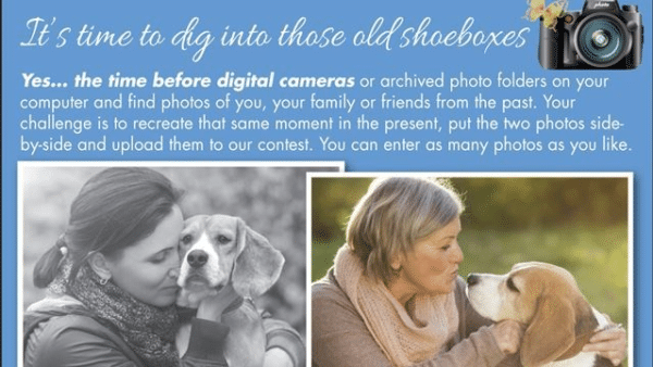 Photo Of Woman With Her Dog Then And Now Contest