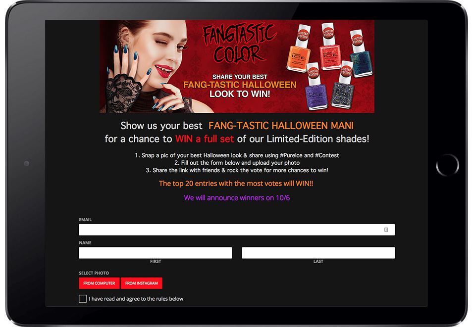 Pure Ice’s “Fang-Tastic Halloween” Contest