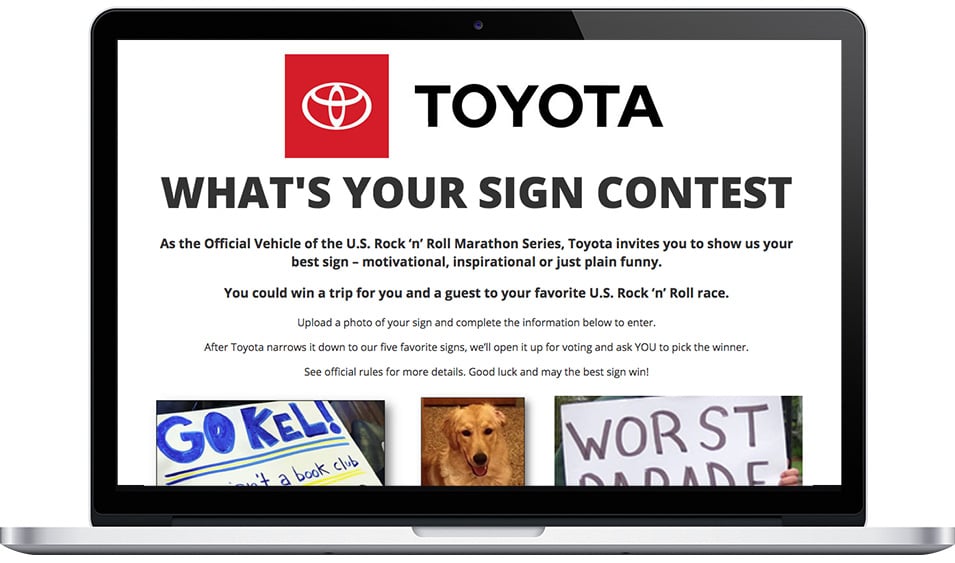 Toyota’s “What’s Your Sign?” Contest