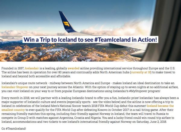IcelandAir's Trip to Iceland