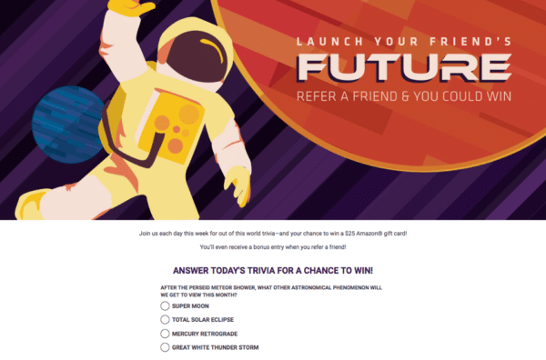 Contest Marketing Example - Amazon Gift Card