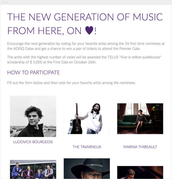 Telus Enter-to-Vote Contest