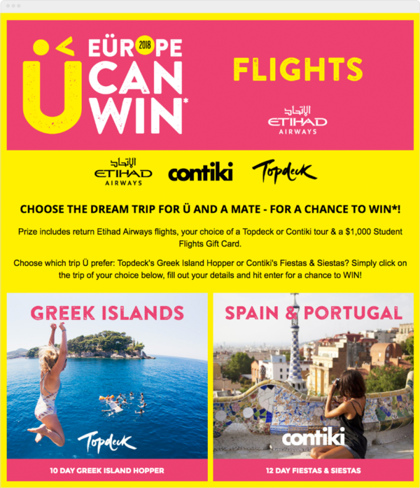 Pick Your Trip Contest