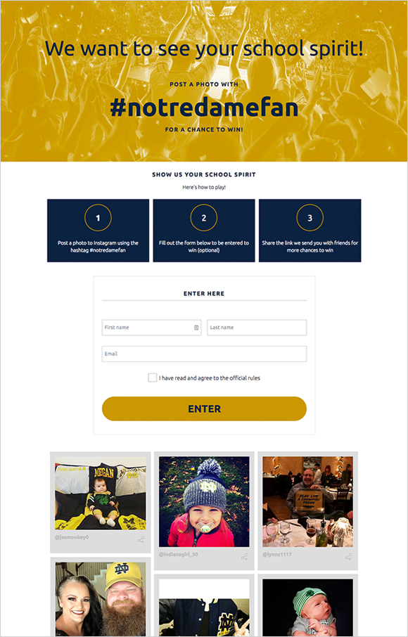 School Spirit Hashtag Contest