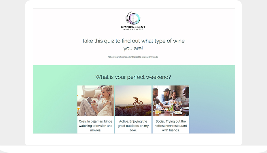 ShortStack's Personality Quiz template