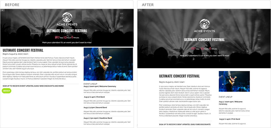 add white space to your landing pages