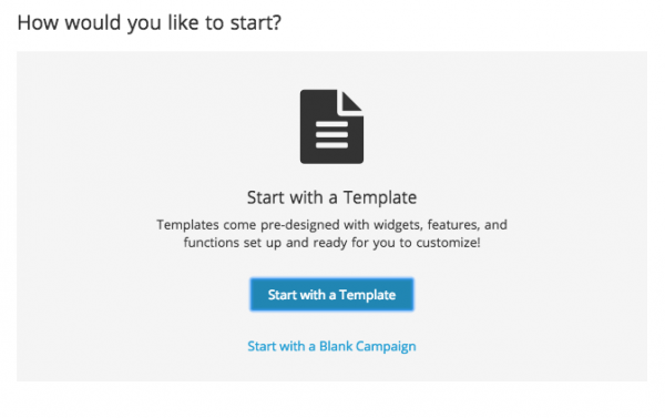 Start with a Template