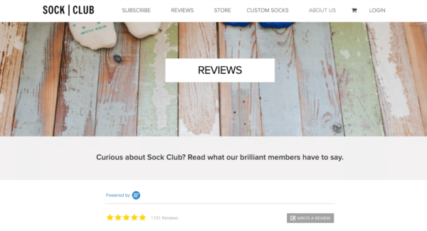 Subscription service Sock Club for Powerful Following for Your eCommerce Business