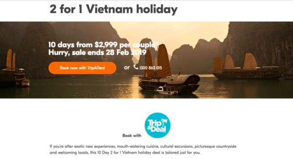 Multi-purchase deals like Trip a Deal for eCommerce Promotion Ideas