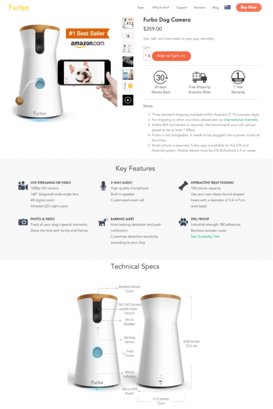 Optimize product pages like Furbo for eCommerce Promotion Ideas