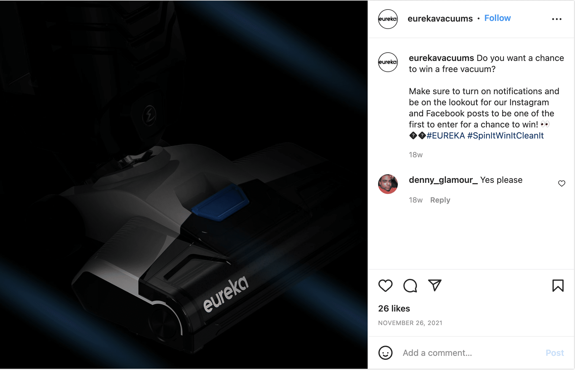 Eureka’s Spin the Reels Instant Win Contest Raked in 200K Entries & Sold Out Their Inventory