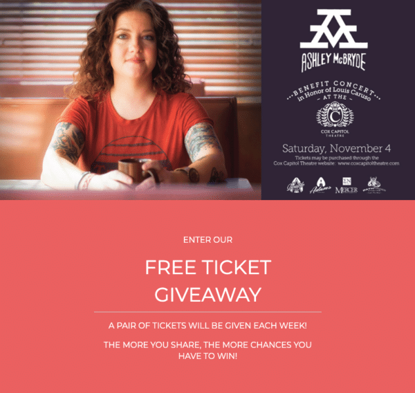 free ticket giveaway of pre-event contests for Event Marketing ROI