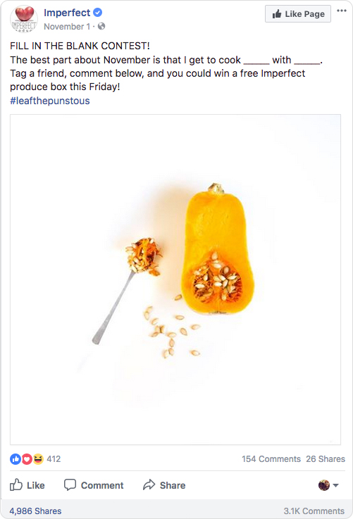 Fill in the blank contest