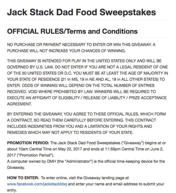 Official Rules, Terms and Conditions for hashtag contest