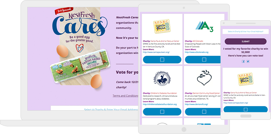 NestFresh Good Egg Charity contest