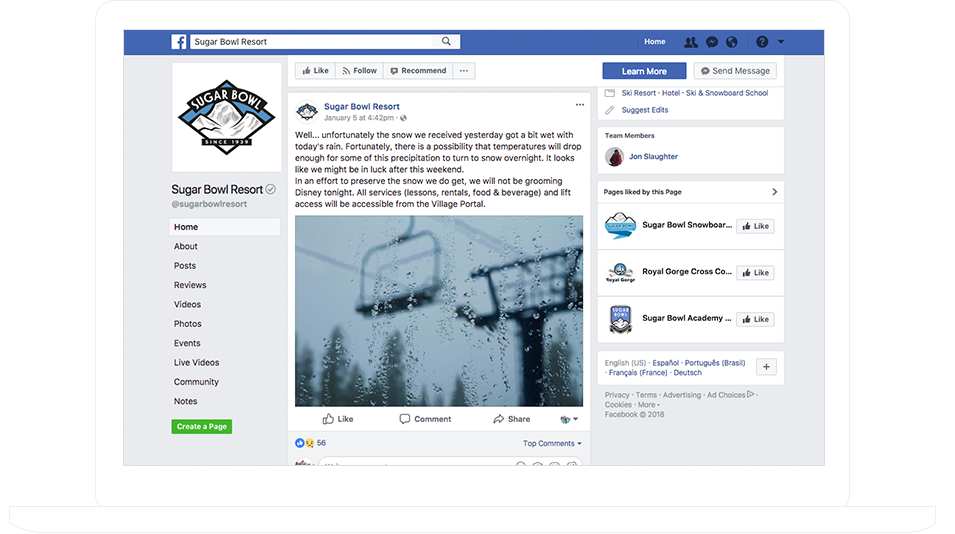 Offer exclusive info on your page, and always keep it updated