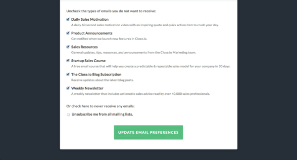 GDPR Lead Generation - Close io