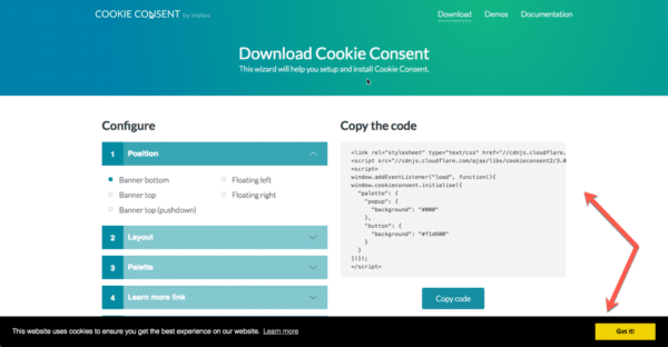 GDPR Lead Generation - Cookie Consent