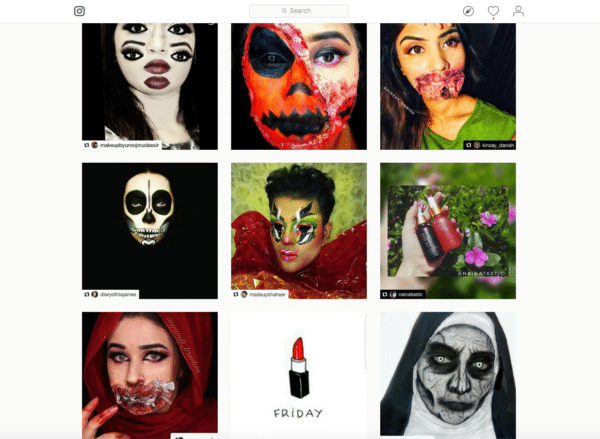 Sharing Best Entries in Instagram of Photo Contest for Halloween Contest Ideas