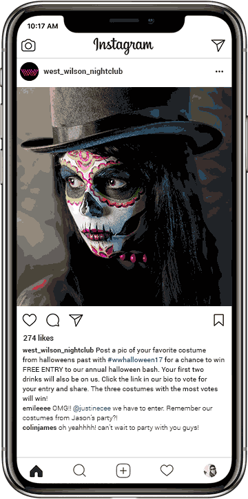 Halloween Social Media Campaigns - vote