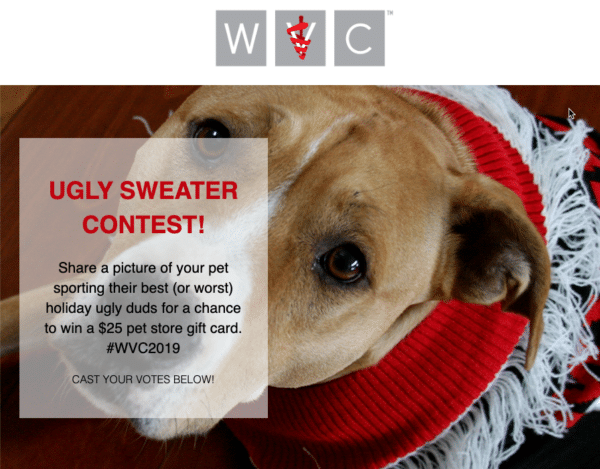 Gift Cards from WVC for Holiday Season Contest