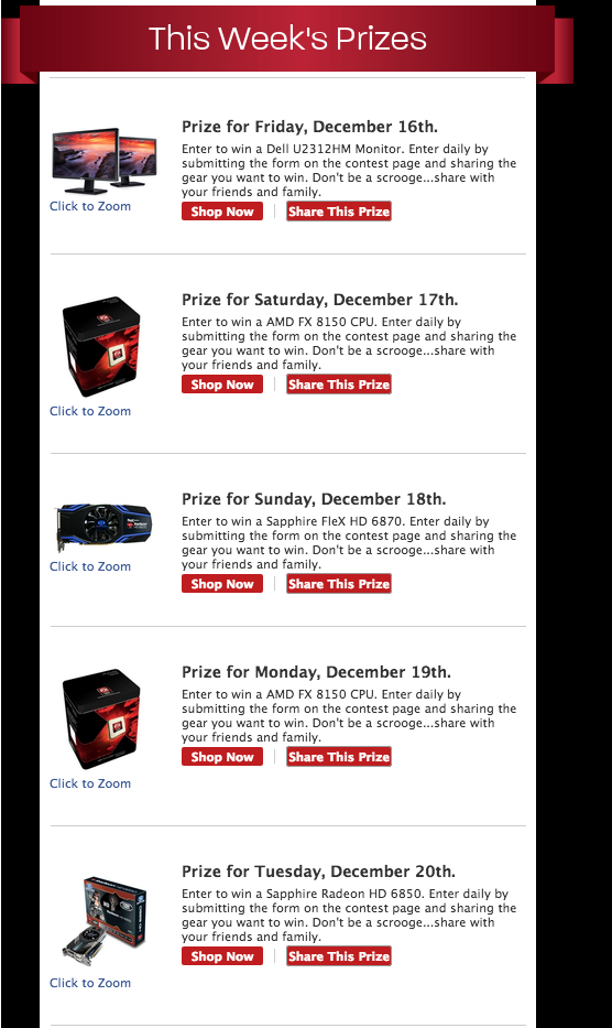 AMD Holiday Giveaway