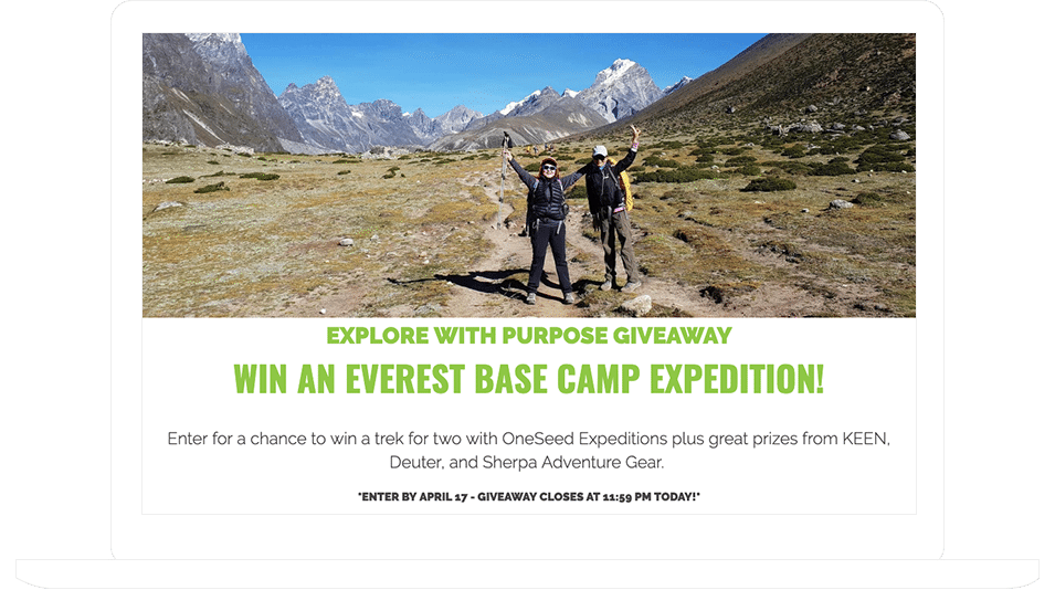 Everest Base Camp Giveaway