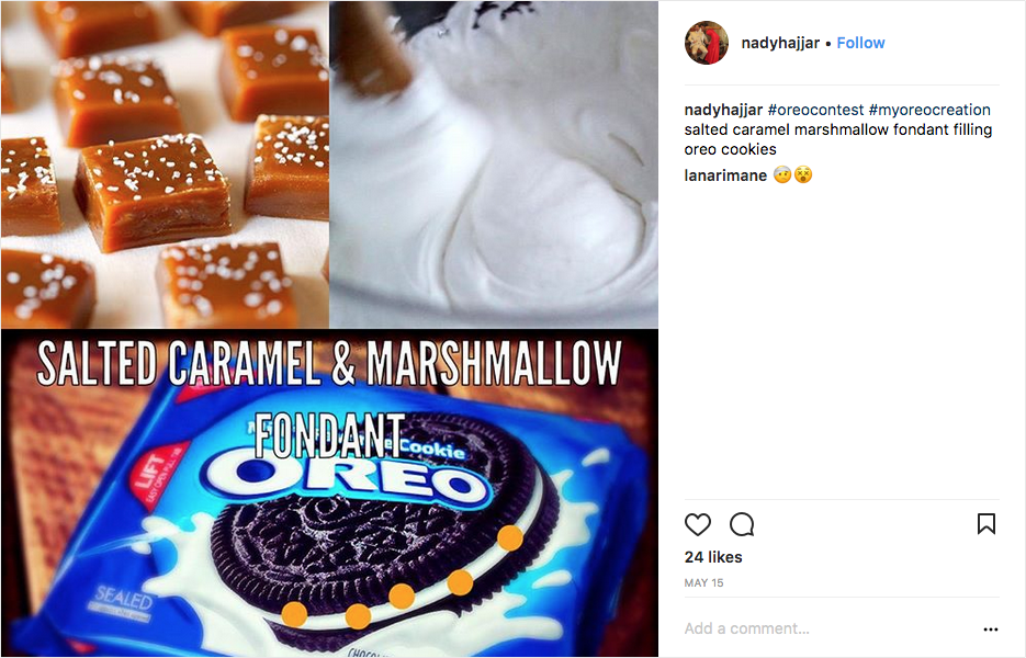 Oreo's #myoreocreation contest