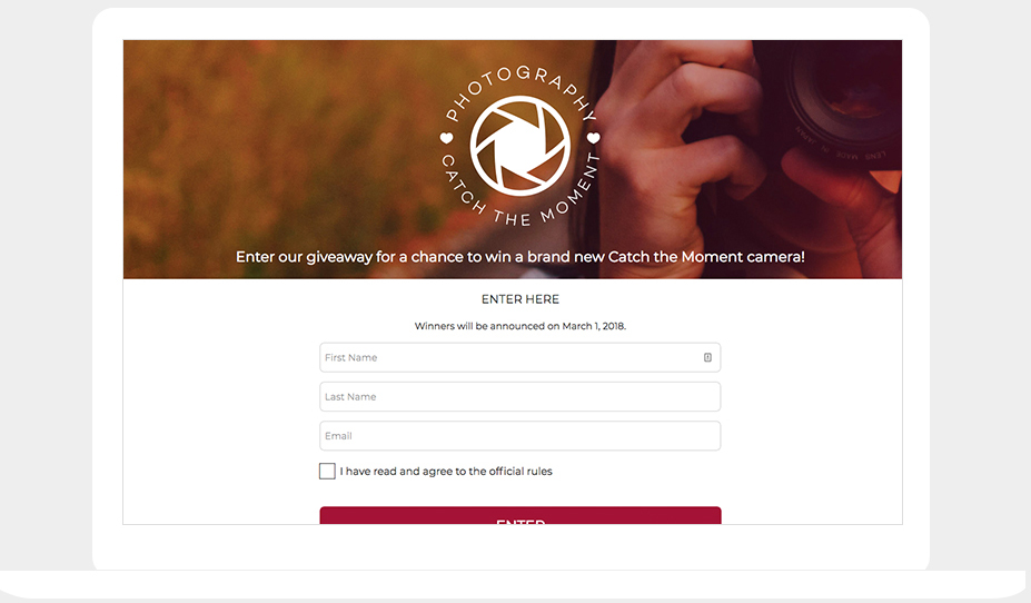 Pick a winner randomly using the giveaway template