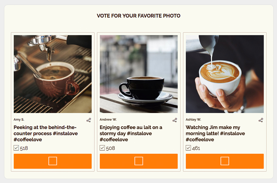 Using SHortStack, you can select a winner by votes