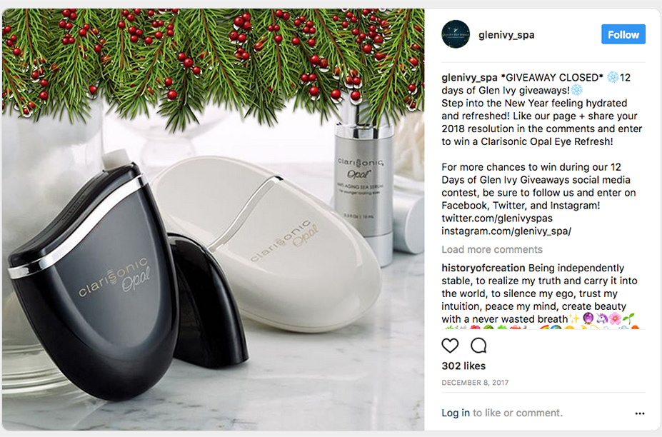 Shoose a winner randomly as Glen Ivy did