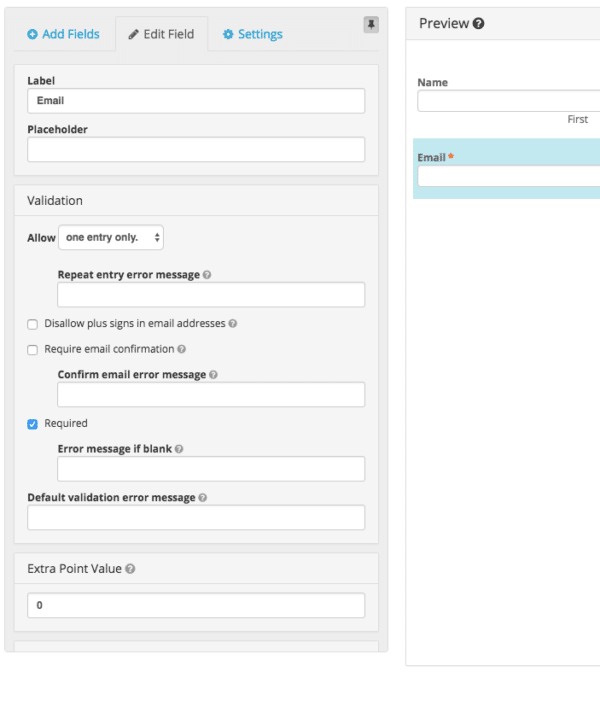 Disallowing plus sign in email