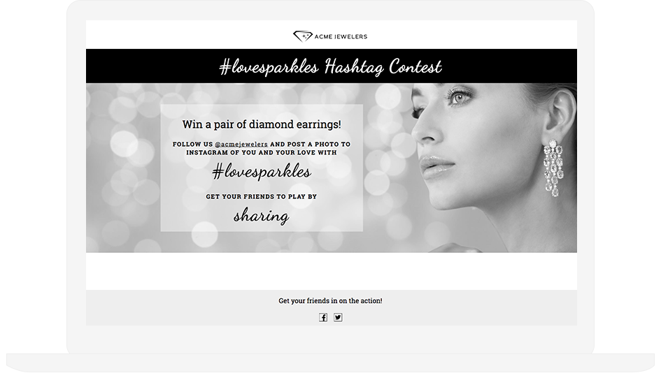 Instagram Hashtag Giveaway Example