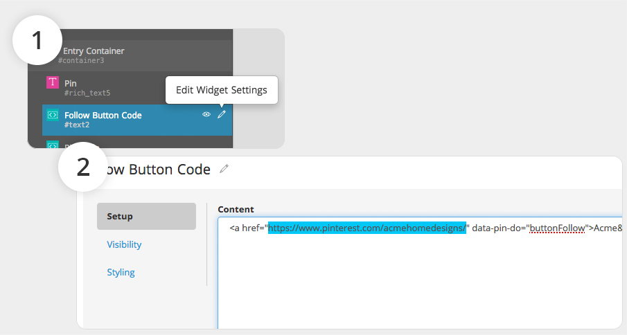 Update your follow link